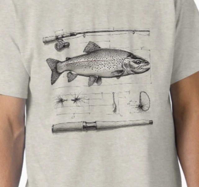 "Trout Concept Art" -- Unisex fine Jersey Tee
