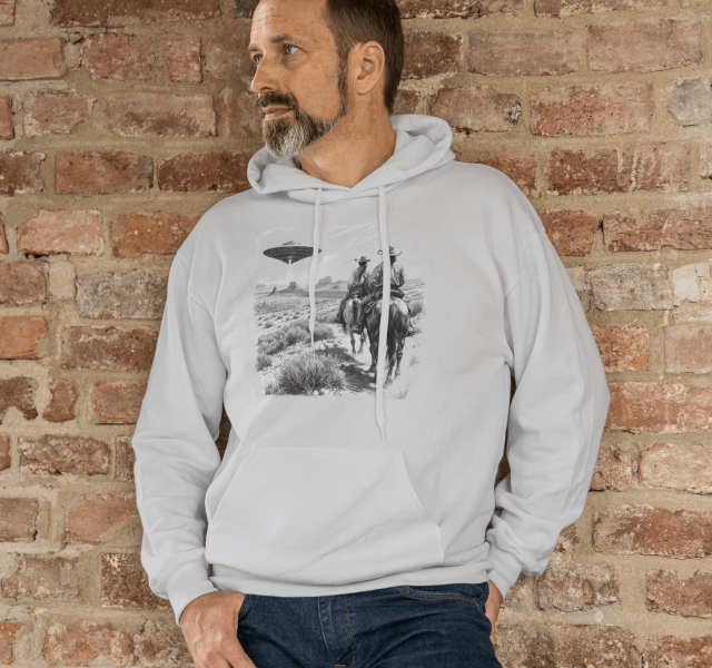 "Spaceship & Cowboys" Unisex Hoodie