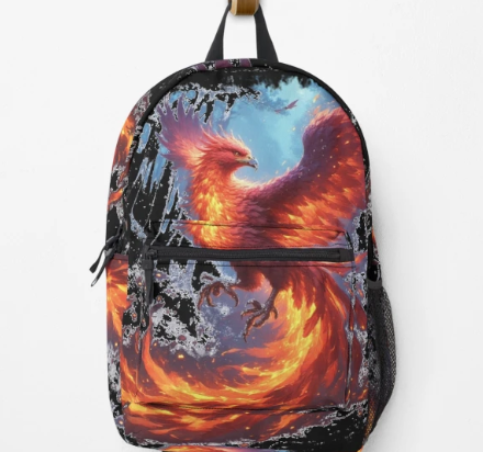 "Fantasy Phoenix Bird" - Backpack