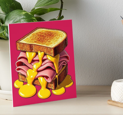 "Ham Sandwich" - Art Board Print
